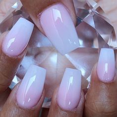 Pink Ombre Nail Design Idea for 2016 Pink Ombre Nails, Her Nails, Ombre Nail Designs, White Ombre, Simple Nail Art Designs, Hot Nails, Fabulous Nails, Nail Art Summer, Cool Nail Designs