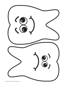 two cartoon faces with eyes and noses