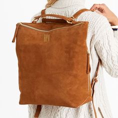 Elisabetta Suede Backpack | Mark and Graham Classy Purses, Suede Backpack, Leather Weekender Bag, Backpack Handbag, Backpack Free, Suede Handbags, Lightweight Backpack, Mark And Graham