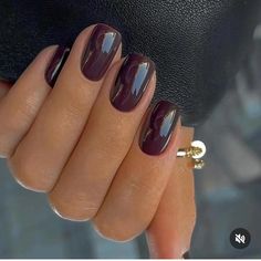 Shellac Nails Fall, Plum Nails, Kutek Disney, Wine Nails, Milky Nails, Maroon Nails, Cherry Nails, Nagel Tips, Smink Inspiration