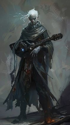 Undead Bard, Dungeons And Dragons 5e, Blue Skull, Dungeons And Dragons Classes, Creature Artwork, Dark Elf, Fantasy Armor, Fantasy Rpg