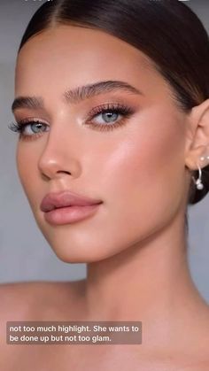 Modern Bridal Makeup Looks, Simple Glam Makeup Natural Looks, Soft Bridesmaid Makeup, Fresh Bridal Makeup, Natural Bride Makeup, Neutral Makeup Looks, Makeup Wedding Guest, Bridal Shower Makeup, Neutral Makeup Look