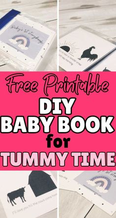 the free printable diy baby book for tummy time is perfect for babies and toddlers