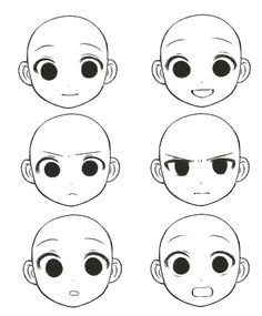 the stages of facial expressions for children to learn how to draw faces and head shapes