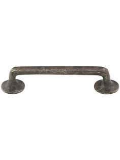 an old metal handle on a white background