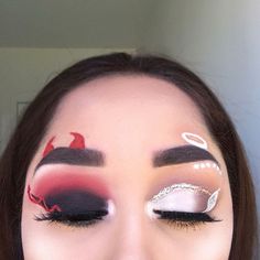 Makeup Zombie, Devil Makeup, Halloween Make-up Looks, Holloween Makeup, Makeup Scary, Halloween Eye Makeup, Halloween Tattoo, Smink Inspiration