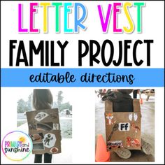 the letter west family project is an easy and fun way to teach children how to write letters