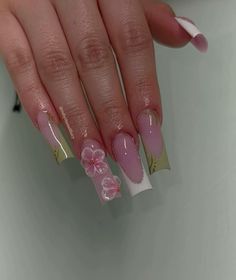 Gel Nails Flowers, Classy Summer Nails, Summa Nails, Nails Flowers, Zebra Nails, Nails Gel Nails