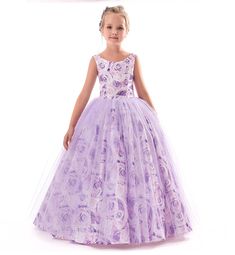 Flower Girl Dress Princess Formal Graduation Bridesmaid Evening Party  OCCASION: Great for Valentines Day,Wedding party DESCRIPTION: A Brand new Beautiful dress SIZE: (The suggested age is for your reference only. Please check with the measurements in the size chart below to find the perfect fit for your little girl, thanks! ) 1.PLEASE check the size chart carefully to choose a right size; 2.Manual measurement,error about 1-3cm, 1"=2.54 cm. Tag Size B Purple Kids Dress, Purple Dress Outfit Party, Purple Dress Outfit, Dress Outfits Party, Princess Flower Girl Dresses, Princess Flower, Prom Girl Dresses, Bridesmaid Dressing Gowns, First Communion Dress