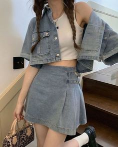 Korean Female Fashion, Korean Outfit Street Styles, Korean Casual Outfits, Korean Fashion Dress, Korean Girl Fashion, Ulzzang Fashion, Mode Inspo, Kpop Fashion Outfits, 가을 패션