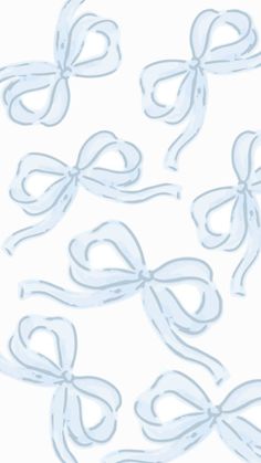 some white bows on a white background