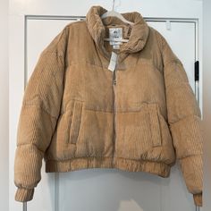 Nwt Abercrombie Oversized Puffer Corduroy Tan/Camel Color Size Xxl Great Jacket, Very Warm. Cord Puffer Jacket, Corduroy Puffer Jacket, Corduroy Puffer, Oversized Puffer, Puff Jacket, Camel Color, Corduroy Jacket, High Fashion Street Style, Fashion Sewing