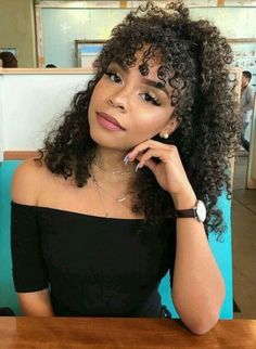 Easy Hairdo, Easy Hairdos, Medium Curly Hair Styles, Curly Hair Styles Easy, Coily Hair, Curly Hair With Bangs, Hair Routine, Halloween Hair, Easy Hairstyles For Long Hair