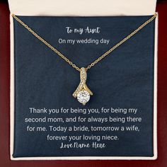 Celebrate the special bond between aunt and niece with this Infinity Heart necklace. It's a beautiful reminder that, no matter the distance, your hearts are always connected. Every time she wears this necklace, she'll feel the unbreakable bond you share. This meaningful gift is perfect for any occasion--Mother's Day, birthdays, or Christmas--showing the incredible woman in your life that your love for her is everlasting. Product Specs: Your piece is lovingly packaged in a complimentary soft touc Personalized Necklaces For Valentine's Day, Elegant Necklace For Valentine's Day, Elegant Necklace For Valentine's Day Special Occasion, Elegant Personalized Jewelry For Special Day, Personalized Necklaces For Anniversary, Gold Bridal Necklace For Anniversary, Meaningful Birthstone Necklace For Anniversary, Birthstone Necklaces For Mother's Day Wedding, Wedding Gift Necklaces With Birthstone