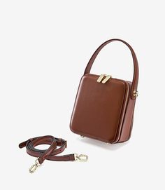 Black Leather Mini Square Bag for Women – woyaza High-end Brown Crossbody Box Bag, Versatile Leather Box Bag With Zipper, Modern Handheld Leather Box Bag, Rectangular Satchel With Metal Hardware For Fall, Handheld Leather Box Bag With Zipper, Fall Rectangular Bags With Metal Hardware, Leather Shoulder Bag With Metal Hardware Top Handle, Brown Leather Box Bag With Detachable Handle, Brown Square Box Bag With Zipper Closure