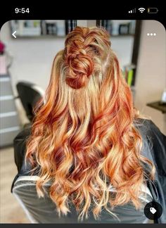 Red Highlights In Blonde Hair, Highlights In Blonde Hair, Red And Blonde Hair Color, Chelsea Tavares, Red And Blonde Hair, Red Hair With Blonde, Blonde With Red Highlights, Blonde Hair Styles, Red And Blonde