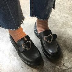 Buckle Loafers, Aesthetic Shoes, Shoes Loafers, Mode Inspiration, Look Cool, Loafers For Women