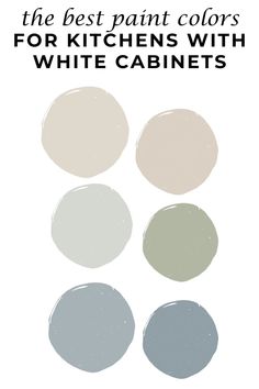 the best paint colors for kitchen cabinets with white cabinets and grays in them, including blue