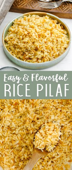 easy and flavorful rice pilaf is an easy side dish for any meal