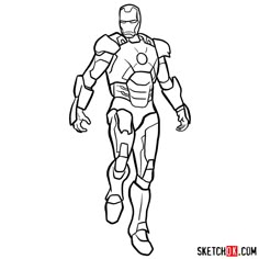 the iron man coloring page for kids