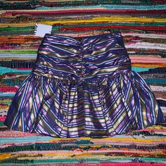 Brand New With Tags Zara Mini Skirt Size Xs Multicolor And Metallic Stripes, Beautiful Colors And Beautiful Skirt So Sad It Didn’t Fit Me!!! Open To Offers Pls Send Or Like To Receive Them Chic Multicolor Mini Skirt, Zara Multicolor Party Bottoms, Chic Multicolor Lined Mini Skirt, Fitted Multicolor Zara Skirt, Chic Multicolor Zara Skirt, Chic Multicolor Skirt By Zara, Casual Purple Zara Skirt, Zara Casual Purple Skirt, Chic Purple Zara Skirt