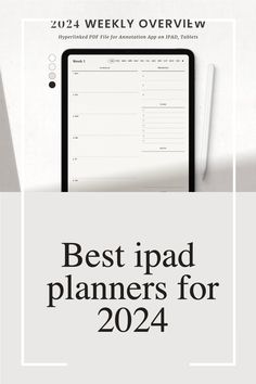 2024's Best iPad Planners for Students, Professionals, and Creatives digitalschoolplanner. ultimatedigitalplanner #kidsplanner #bestplanners #ramadandayplannerprintable Ipad Schedule Template, Ipad Planners, Weekly Planner Printable Templates, Digital Planner For Ipad, How To Stay Organized, Planner For Ipad, Planner Apps, Weekly Planner Free