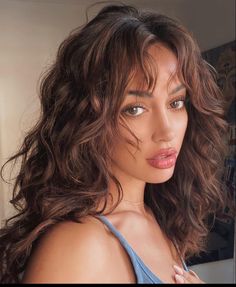 Naturally Wavy Hair Cuts, Bangs Wavy Hair, Natural Curly Hair Cuts, Curly Hair Photos, Cindy Kimberly, Hair Stylies