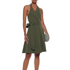 Brand New With Tags Diane Von Furstenberg Olive Green/Army Green Halter Wrap Dress. Size S. Amazing Quality As Always. Looks Gorgeous On. Great For Any Season. Spring Cocktail A-line Wrap Dress, Green Wrap Dress For Work, Chic Green Wrap Dress For Work, Front Twist Dress, Diane Von Furstenberg Wrap Dress, Corduroy Shirt Dress, Black Collared Dress, Mixed Media Dress, Dvf Diane Von Furstenberg