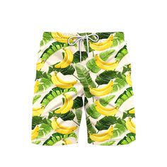 Cheap Printed Swim Trunks For Beach, Banana Beach, Mens Beach Shorts, Water Body, Tropical Fashion, Orange Fox, Water Bodies, Summer Pattern, Style Inspiration Summer