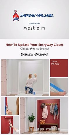 how to update your entryway closet for the step - by - step sherylin williams