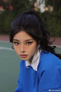 Korean Hairstyles, Cute Makeup Looks, Hair Reference, Asian Makeup, Portrait Inspiration, Korean Hairstyle, Pretty Makeup, Cute Makeup, Aesthetic Hair