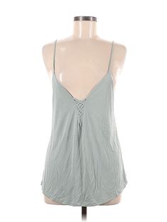 American Eagle Outfitters Sleeveless Blouse Size: Medium Tops - used. 80% MODAL, 20% POLYESTER | American Eagle Outfitters Sleeveless Blouse: Gray Tops - Size Medium Sleeveless Rayon Blouse For Summer, Summer Sleeveless Rayon Blouse, Spring Sleeveless Rayon Tank Top, Casual Sleeveless Rayon Blouse, Casual Sleeveless Rayon Top, Sleeveless Rayon Tops For Vacation, Summer Rayon Tops With Spaghetti Straps, Vacation Sleeveless Rayon Tops, Rayon Spaghetti Strap Tops For Summer