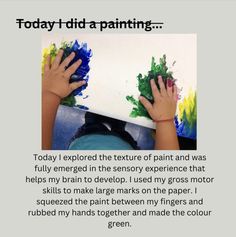 two children are painting with their hands