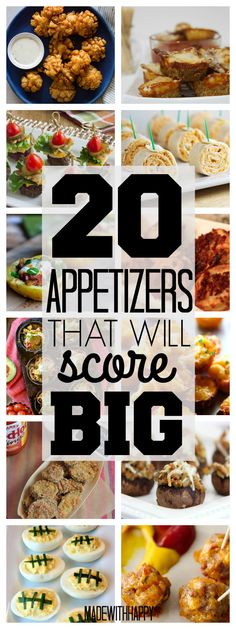 20 appetizers that will score the big game