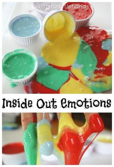 Big emotions. We have so many emotions going on inside our bodies. Exploring emotions using sensory play is a great tool for kids to express their feelings. Preschool Feelings, Feelings Lesson Plans, Feelings Activities Preschool, Feelings Activity, Feelings Lessons, Feelings Preschool, Play Therapy Activities, Teaching Emotions, Child Behavior