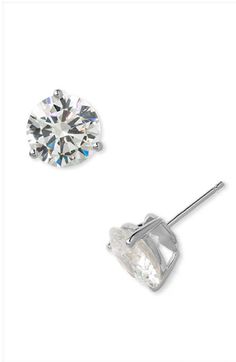 Nordstrom Round 8ct Cubic Zirconia Earrings available at Nordstrom Classic Cubic Zirconia Diamond Earrings With Round Stone, Classic Solitaire Cubic Zirconia Diamond Earrings, Classic Brilliant Cut Cubic Zirconia Diamond Earrings, Classic Cubic Zirconia Earrings With Prong Setting, Solitaire Cubic Zirconia Diamond Earrings, Solitaire Cubic Zirconia Diamond Earrings Round Cut, Classic Diamond Accented Cubic Zirconia Earrings, Classic Solitaire Cubic Zirconia Earrings, Classic Jewelry With Vs Clarity And Classic Cut