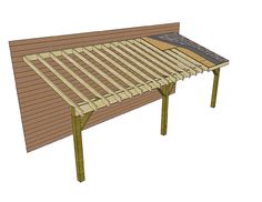 an image of a wooden bench with slats on the top and bottom part of it