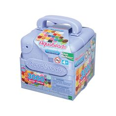 a blue lunch box filled with gummy bears