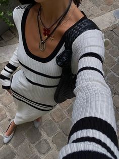 Striped Long Dresses Women Elegant Chic Bodycon White Knitted Dress Female Autumn Winter Causal Long Sleeve Warm Sweater Dress Chic Ribbed Bodycon Sweater Dress, Chic Striped Long Sleeve Sweater Dress, White Long Sleeve Ribbed Bodycon Dress, Chic Knitted Long Sleeve Midi Dress, White Ribbed Bodycon Dress For Fall, Chic Striped Sweater Dress For Winter, Chic Long Bodycon Sweater Dress, White Knit Bodycon Sweater Dress, White Bodycon Sweater Dress For Winter