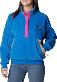 Columbia Women's Wintertrainer Fleece Pullover Columbia Fleece, Cozy Pullover, Womens Fleece, Sportswear Brand, Columbia Sportswear, Tops For Women, Tshirts Online, Keep Warm, Shirt Online