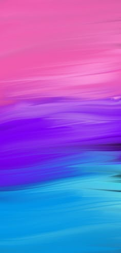 an abstract painting with blue, pink and purple colors