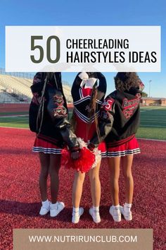 Look your best while performing your cheerleading routine with these CUTE hairstyles. Put your hair in a bun and have some fun! We also share the best cheerleading hairstyles for competition to look your best while supporting your team! Read more: Hairstyles for Cheerleading, Cheerleading Hairstyles Ideas, Cute Cheerleading Hairstyles, Cheerleading Styles for Competition, Easy Cheerleading Hairstyles, and much more! Tutorial Hairstyles