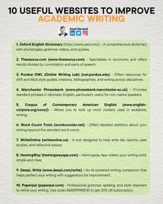 the 10 useful web sites to improve academic writing