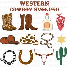 Cowboy Hat Clip Art Free, Cowboy Boots Svg, Cow Skull Svg, Horseshoe Svg, Cowboy Hat Svg, Boots Svg, Sparkly Birthday, Cowboy Hut, Cowboy Svg