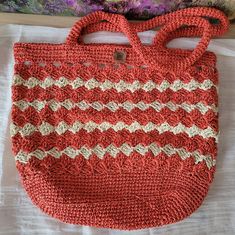 It Is Very Stylish Summer Bag And Can Be Great Pair With Dresses Hand Knit Bag, Boho Handbags, Red Boho, Boho Bags, Summer Bag, Be Great, Knitted Bags, Womens Tote Bags, Cream Color