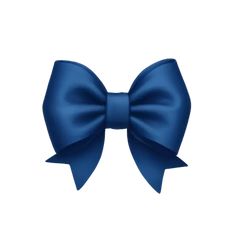 a blue bow on a white background