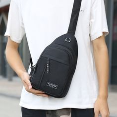 Men's Chest Bags Casual Waist Bags Small Short Trip Travel Carry Bags Men's Waterproof Shoulder Waterproof Messenger Bag, Chest Bag Men, Mens Bags Fashion, Shoulder Sling, Shoulder Backpack, Waterproof Bags, Shoulder Messenger Bag, Mens Fashion Trends, Stylish Bag