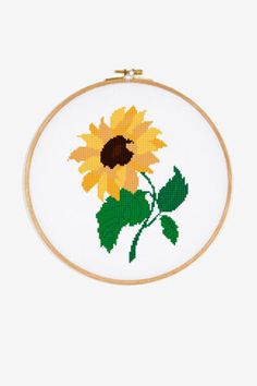 Free Cross Stitch Patterns, Bright Design, Universal Yarn, Christmas Knitting Patterns, Cross Stitch Funny, Cascade Yarn, Sunflower Pattern, Embroidery Patterns Free