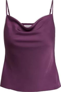 Elegant Purple Summer Camisole, Elegant Purple Camisole For Summer, Elegant Purple Camisole Top, Elegant Purple Tank Top, Chic Purple Cami Tank Top, Chic Fitted Purple Camisole, Chic Purple Camisole With Spaghetti Straps, Chic Purple Spaghetti Strap Top, Purple Color