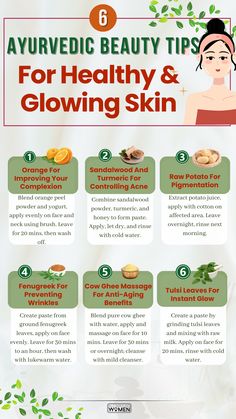 6 Ayurvedic Beauty Tips For Healthy And Glowing Skin , glowing skin, Natural remedies Ayurveda Skin Care Routine, Ayurvedic Beauty Tips, Ayurvedic Skin Care Routine, Ayurvedic Remedies Skin Care, Ayurvedic Routine, Ayurvedic Facial, Herb Remedies, Ayurvedic Beauty, Ayurveda Skin Care